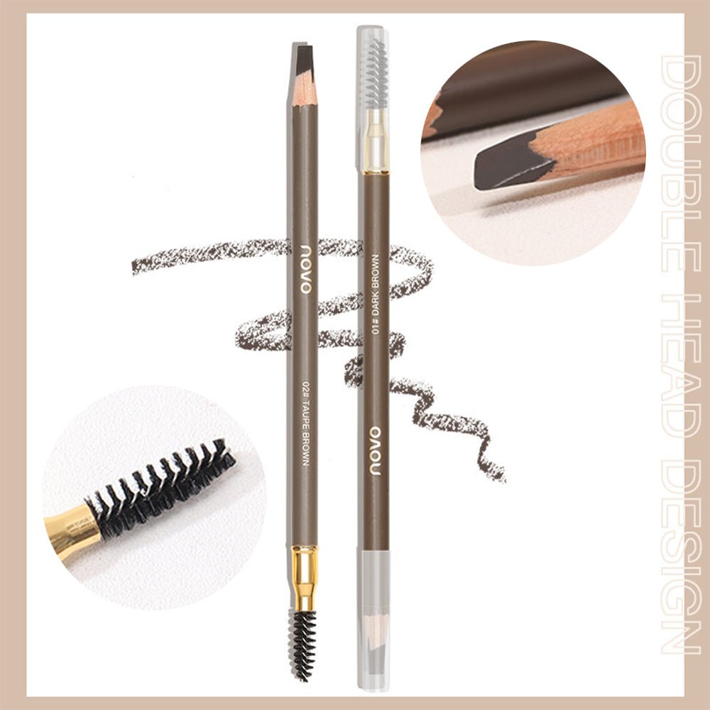 Microblade Effect Brow Pencil - Waterproof & Long - Lasting - HalleBeauty